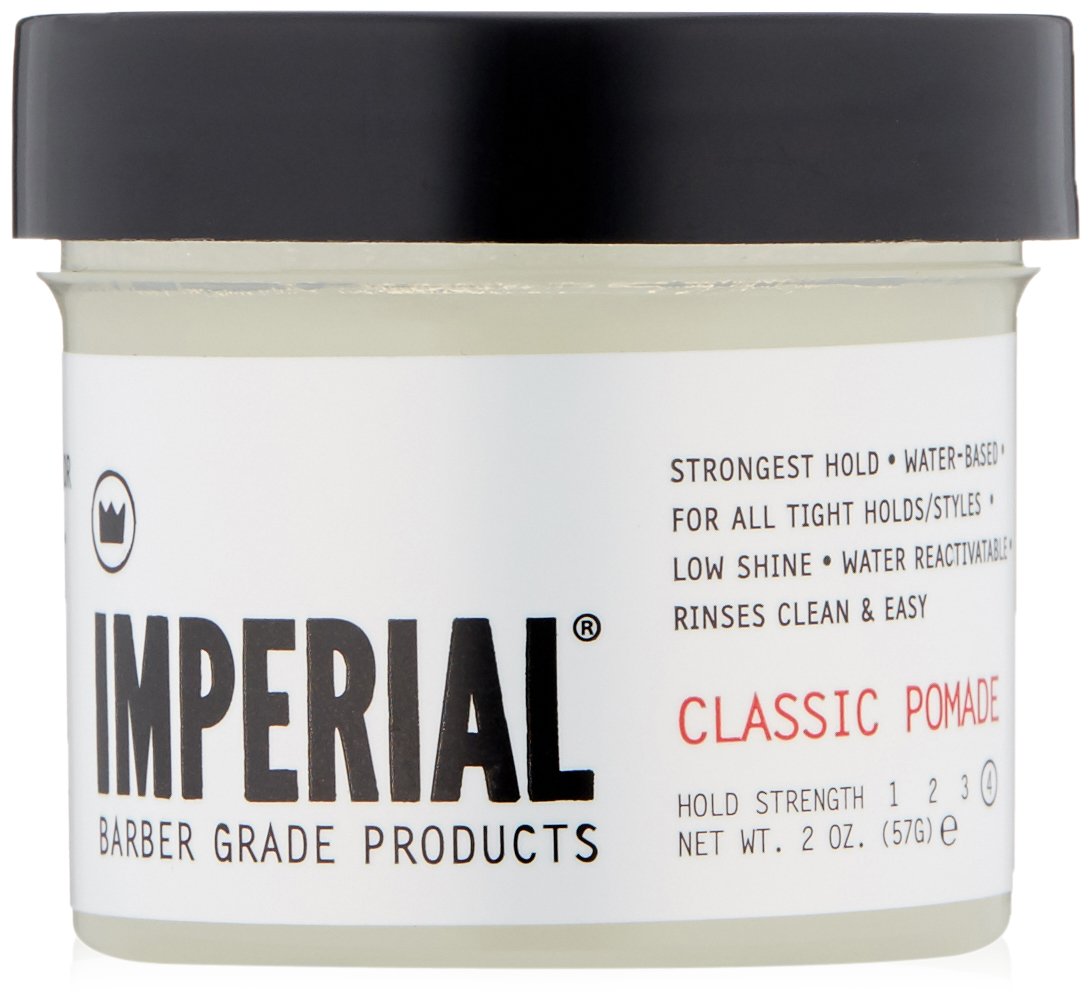 Pomade Imperial Barber Classique, pot 2oz — tenue fiable et rinçage facile.