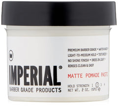 Imperial Barber Pâte Pomade Matte appliquée pour un style naturel