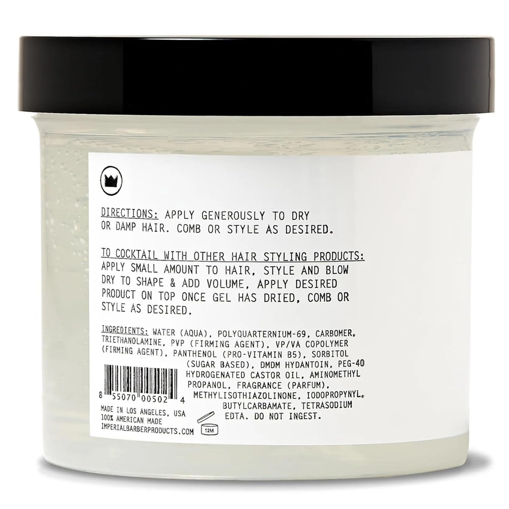 Application lisse et précise sur cheveux avec Imperial Gel Pomade.