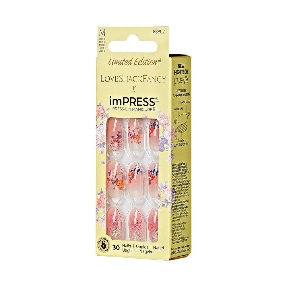 imPRESS LoveShackFancy Citrus Candy, lime à ongles mini utile pour une finition soignée