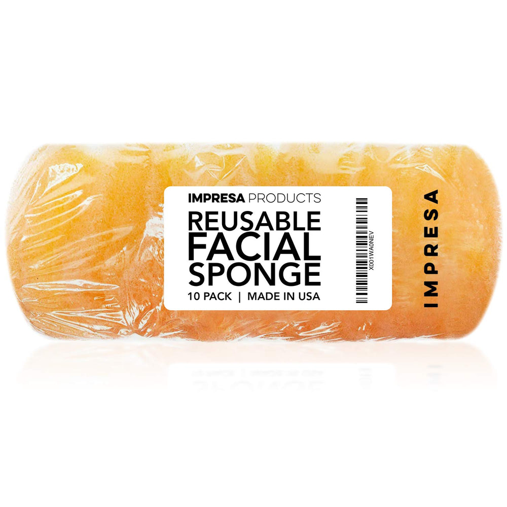 Éponge IMPRESA en mousse médicale adaptée peau normale à grasse.
