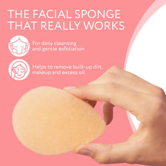 Éponge exfoliante IMPRESA en mousse médicale naturelle, exfoliation en douceur.