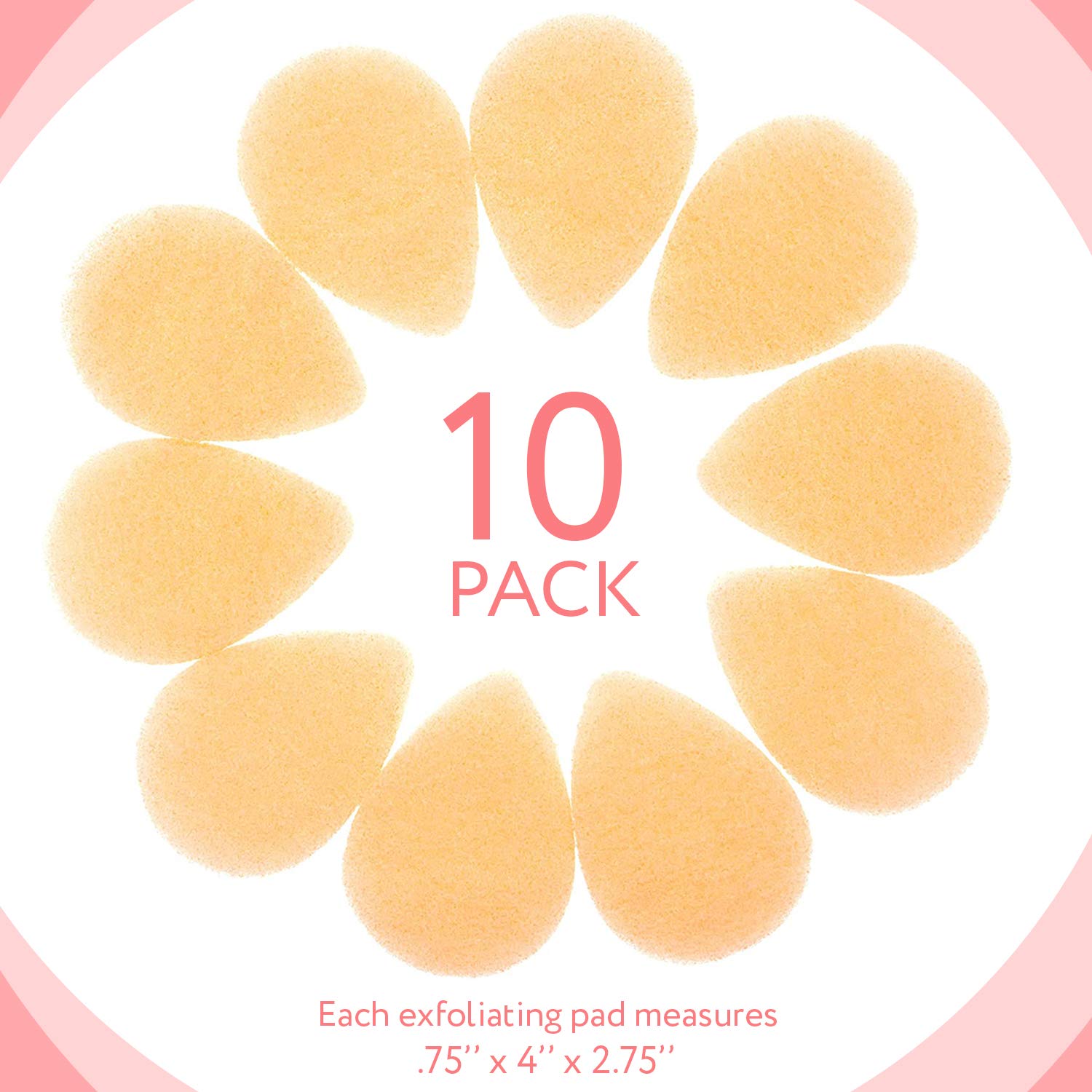 Pack de 10 éponges IMPRESA pour soins quotidiens durables.