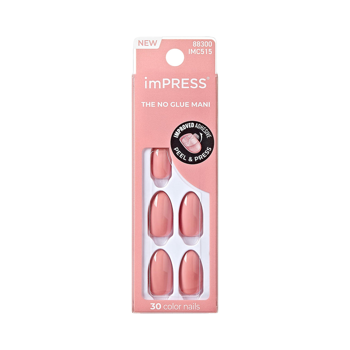 Ongles imPRESS couleur press-on bleu arôme doux; effet gel durable sans sechage.