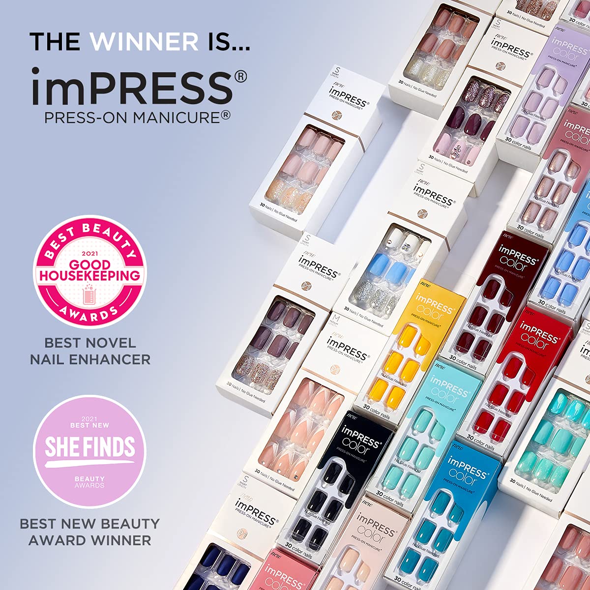 imPRESS finitions matte et chrome, style tendance
