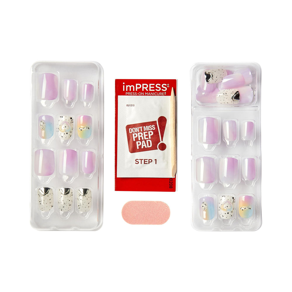 Kit complet avec 30 ongles et outils inclus.