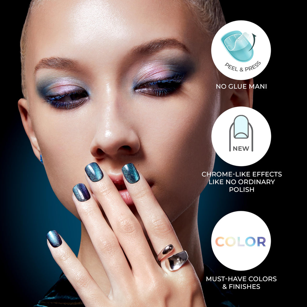 Kit ImPRESS sans colle avec les outils inclus pour une manucure facile.