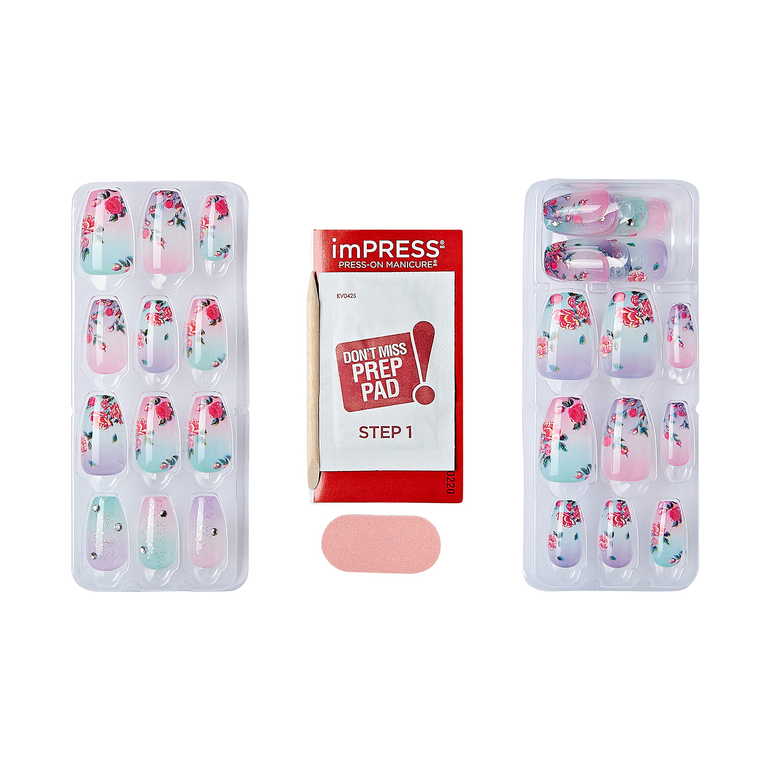 imPRESS Lilac Crush: gros plan sur la texture et les bords nets