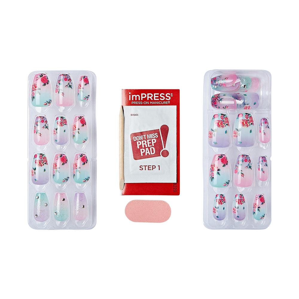 imPRESS Lilac Crush: gros plan sur la texture et les bords nets