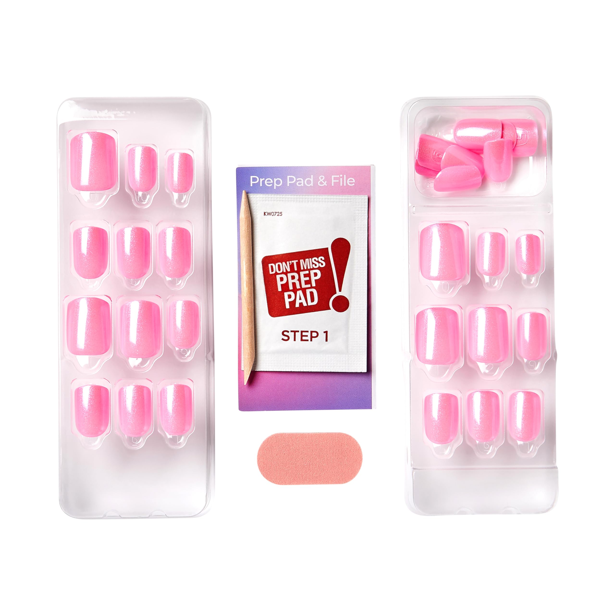 imPRESS Color FX Nocturne rose – boîte de 30 ongles prêts à porter.