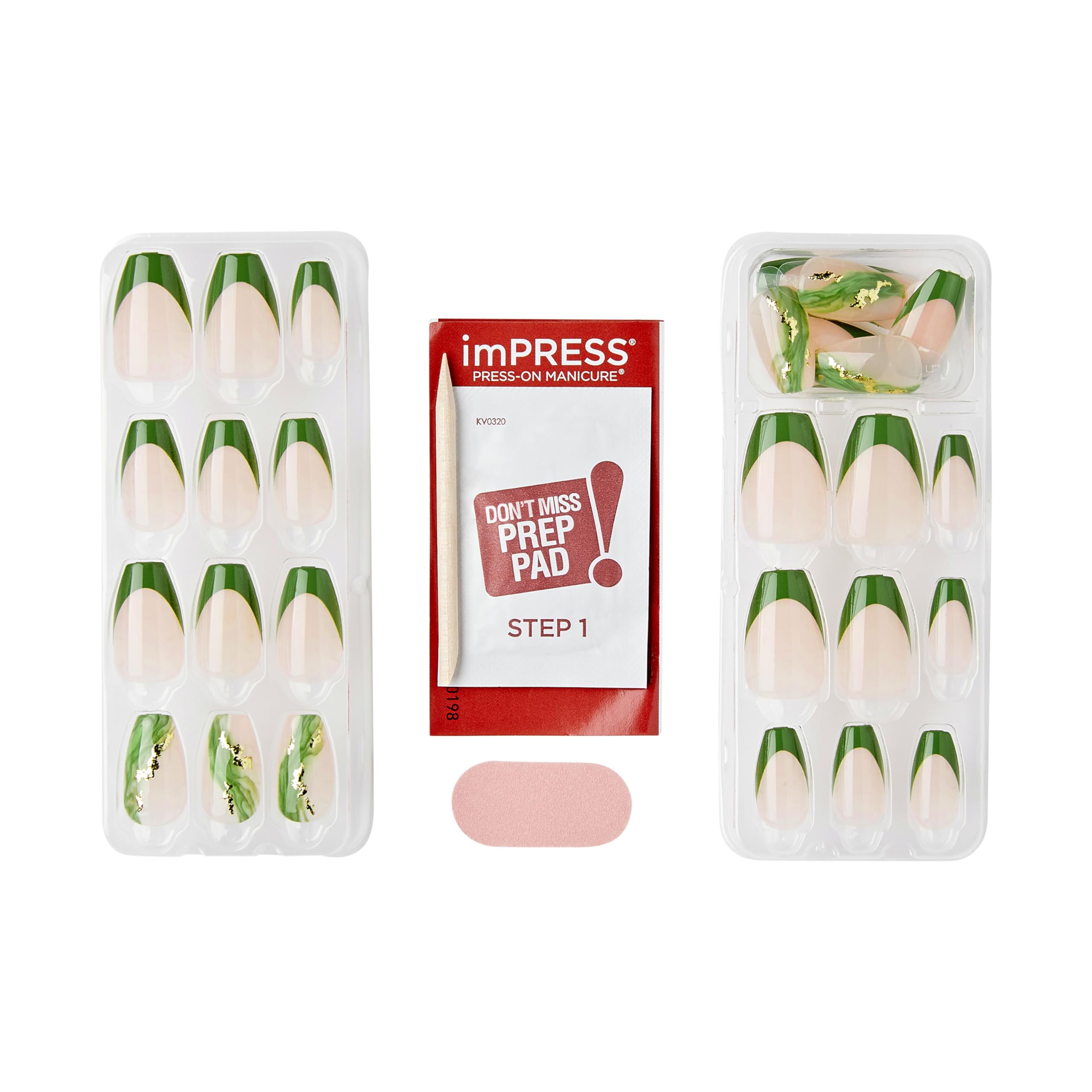Variantes de couleurs et finitions tendances pour imPRESS No Glue Mani.