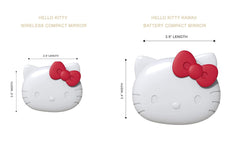 Impressions Vanity Hello Kitty compact mirror adjustable brightness for flawless lighting in any setting