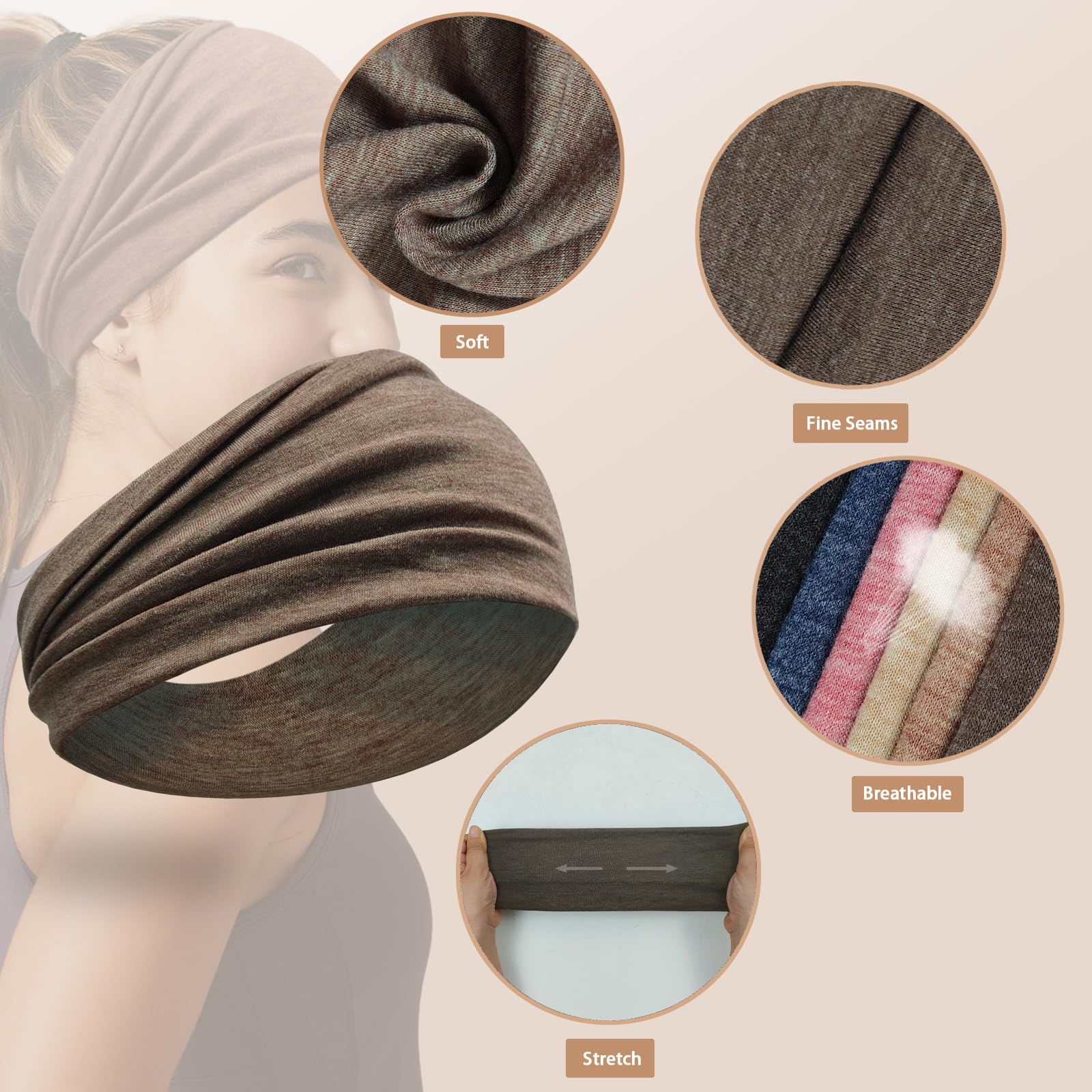 IMYORT bandeau usage quotidien protège les cheveux lors du maquillage et des soins