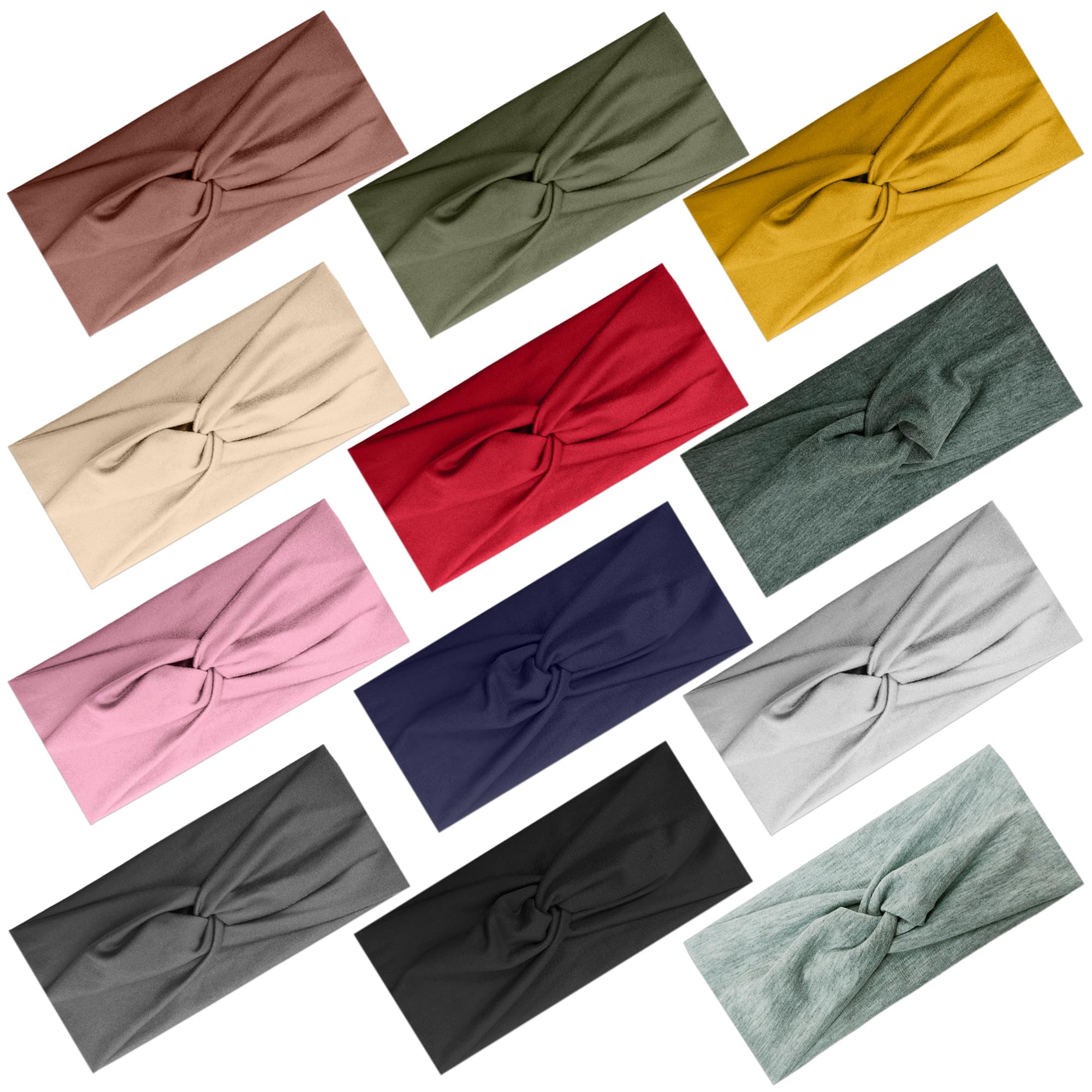 Bande-cheveux IMYORT large torsadée, confort durable pour sport.