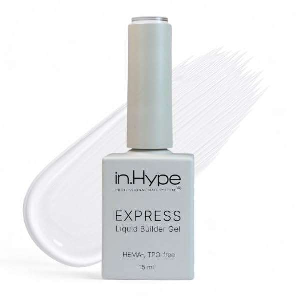 IN.HYPE Express Liquid Builder Gel bottle for fast, precise overlays