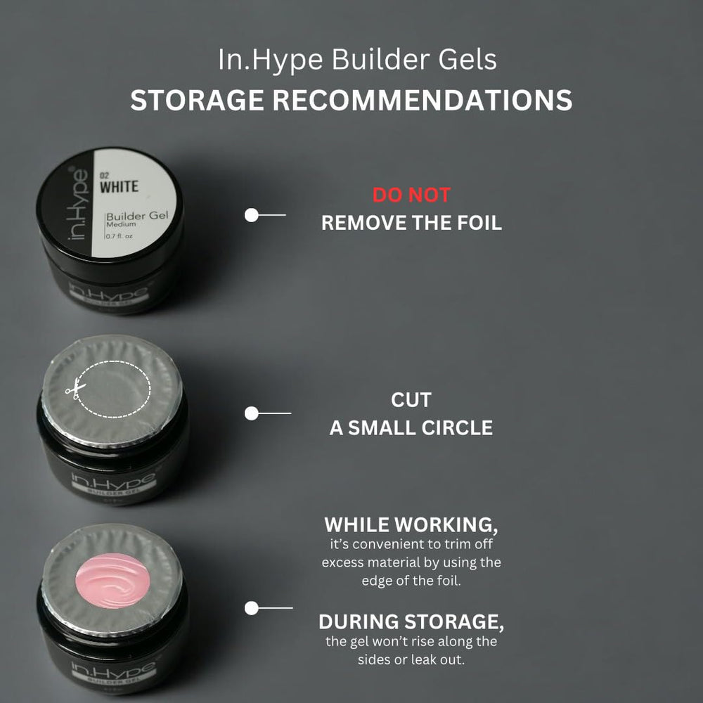 IN.HYPE Gel Builder finition sans ponçage pour une manucure rapide
