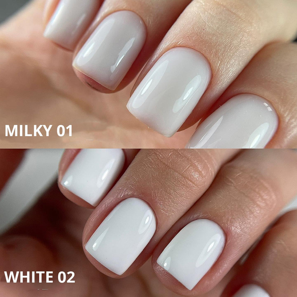 IN.HYPE Gel camouflage blanc extra – ligne sourire claire et maîtrisée.