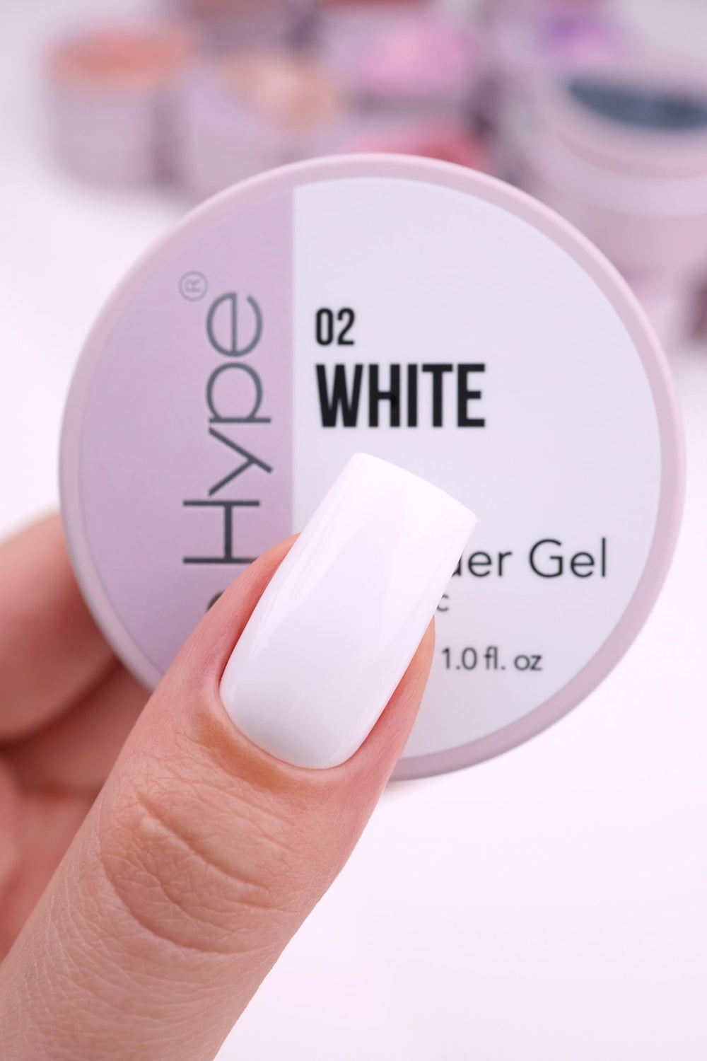 IN.HYPE Gel camouflage blanc extra – ongles en sculpture avec couvrante complète.
