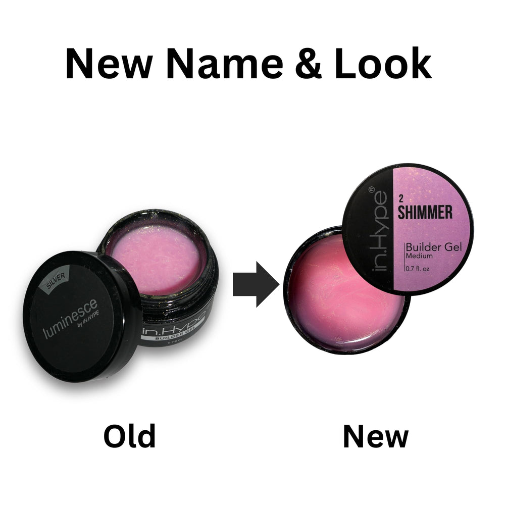 IN.HYPE Sculpting Hard Builder Gel application close-up shows smooth consistency for easy shaping