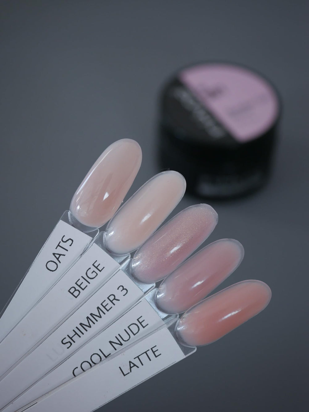 IN.HYPE UV/LED Camouflage Builder Gel base coat image illustrates strong adhesion on thin nails.