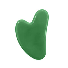 Ina Beauty Gua Sha cœur grand pierre jade visage: lifting doux et éclat.