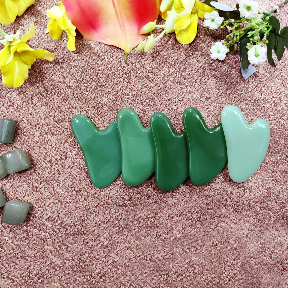 Ina Beauty Gua Sha drainage lymphatique, réduction des poches autour des yeux.