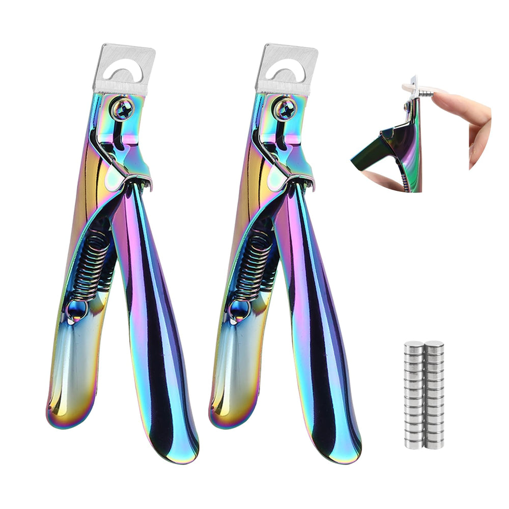 Inartato coupe-ongles acryliques avec aimants arc-en-ciel pour une coupe précise et rapide