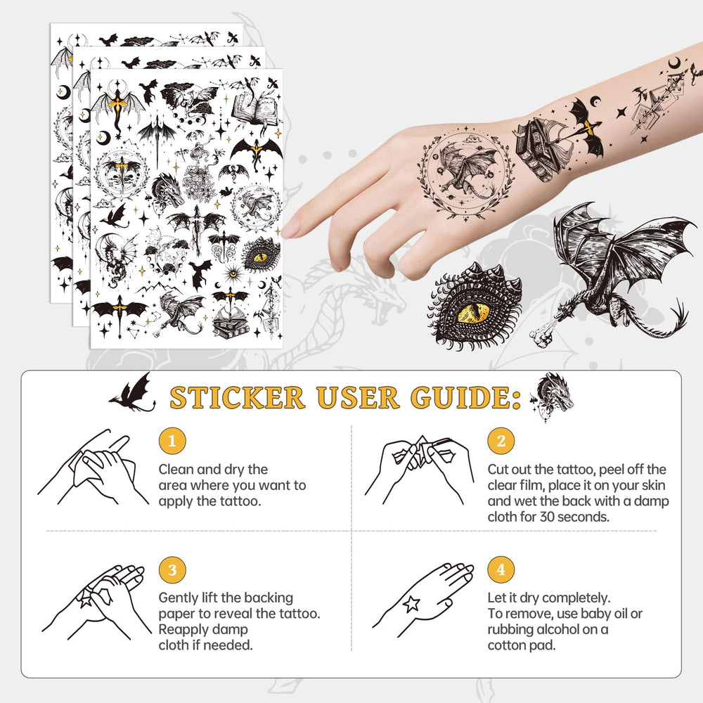 INCOK récompenses en classe – tatouages dragon comme petits cadeaux.
