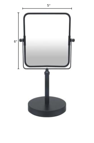 Indecor Home - Miroir coiffeuse noir mat pour chambre
