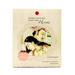 INDIAN NATURAL HAIR CARE application henné rouge sur cheveux, teinte chaude