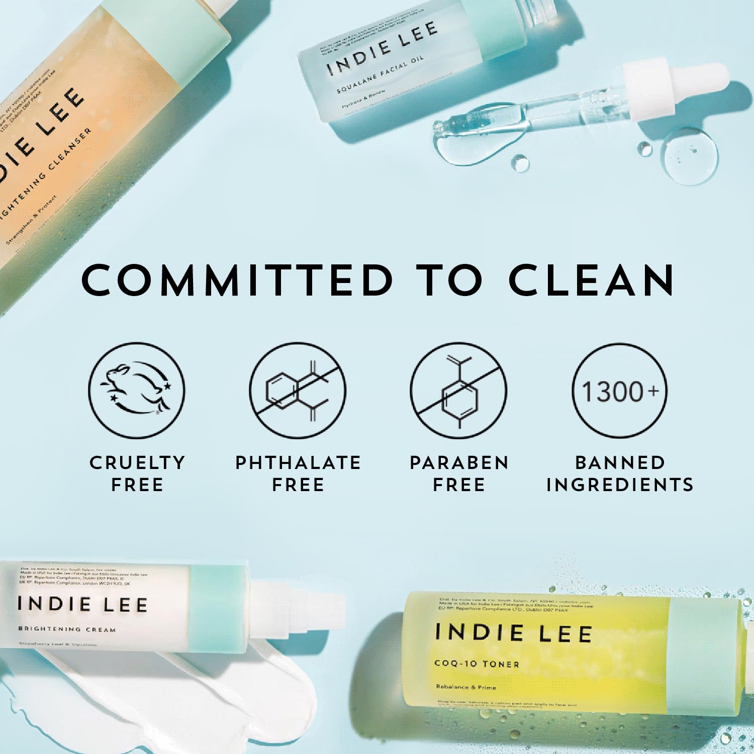 Indie Lee Botanical Boosting Oil, emballage compact pratique et élégant.