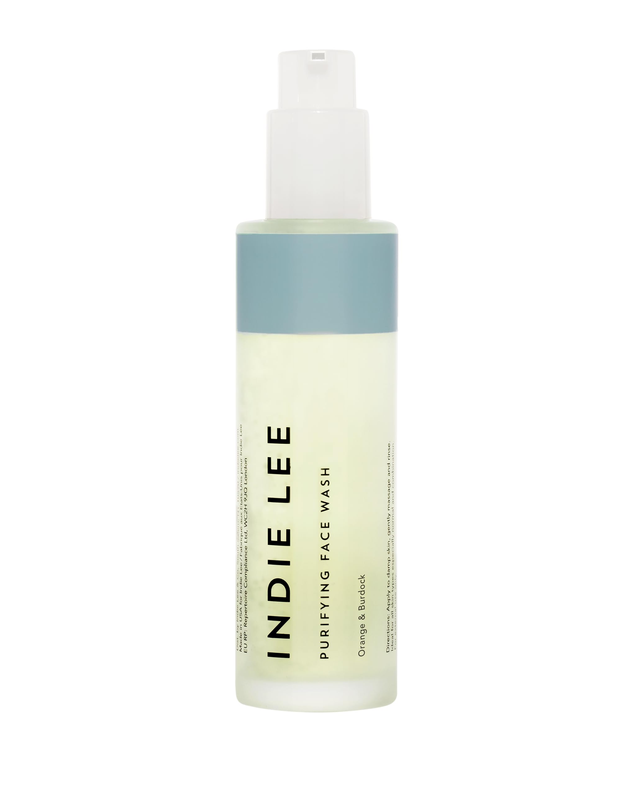 Indie Lee Purifiant Nettoyant Visage: mousse nettoyante qui démaquille en douceur.