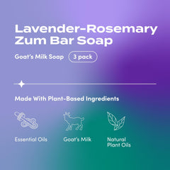 Indigo Wild Zum barre savon mains et corps – parfum Lavande Romarin apaisant.