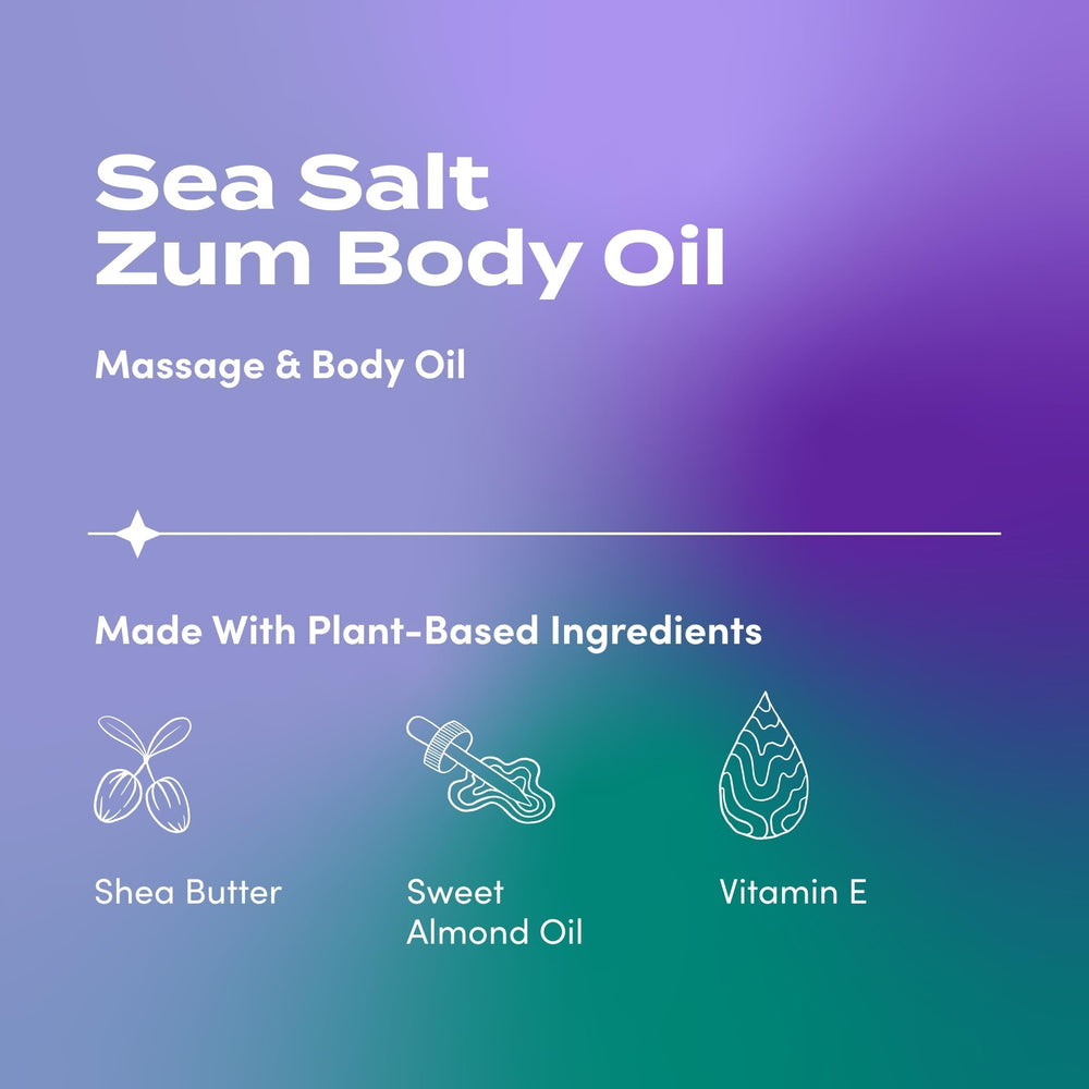 Indigo Wild Zum Sea Salt Body Oil hand massage texture and skin comfort