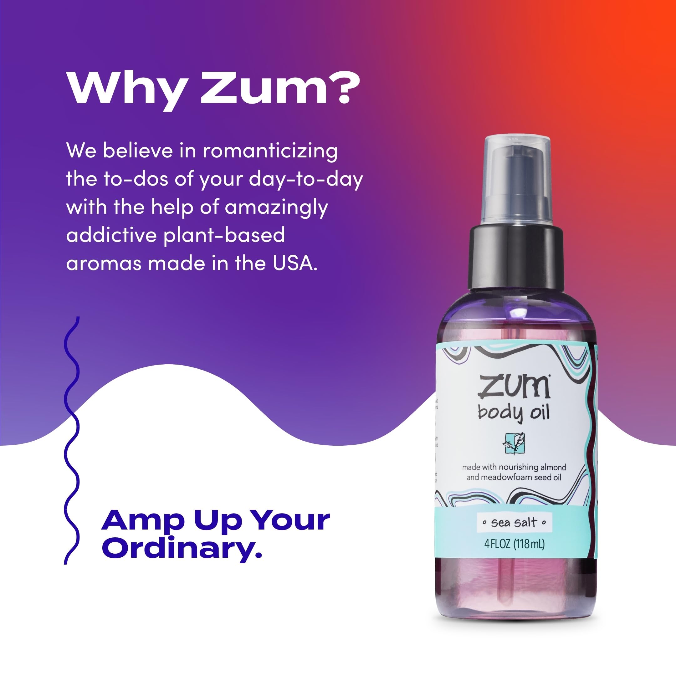 Indigo Wild Zum Sea Salt Body Oil handcrafted in the USA