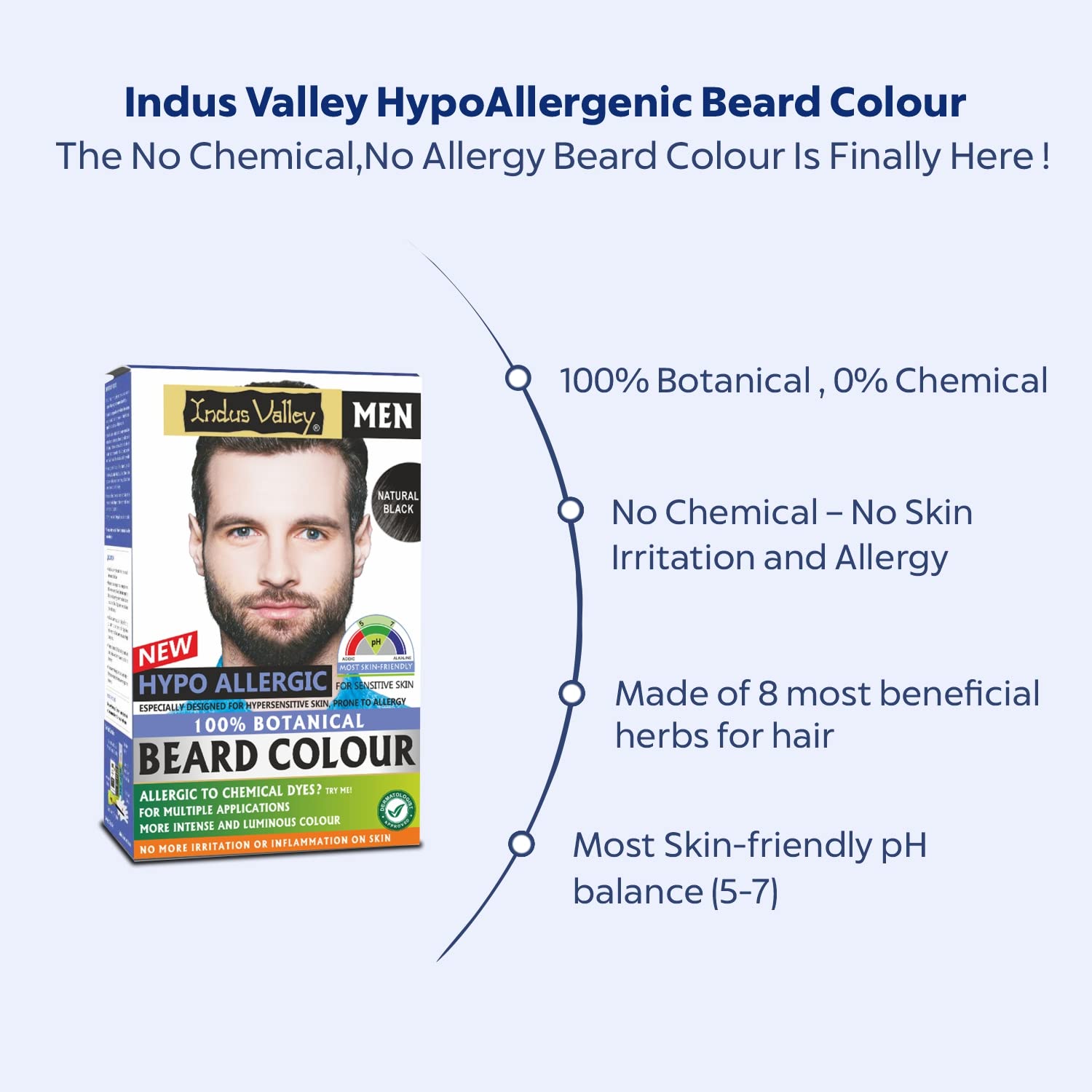 INDUS VALLEY colorant barbe texture prête à l’emploi et facile à appliquer
