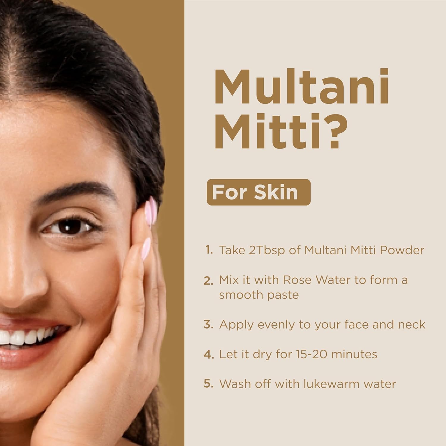 Indus Valley Multani Mitti: poudre absorbante pour peaux mixtes.
