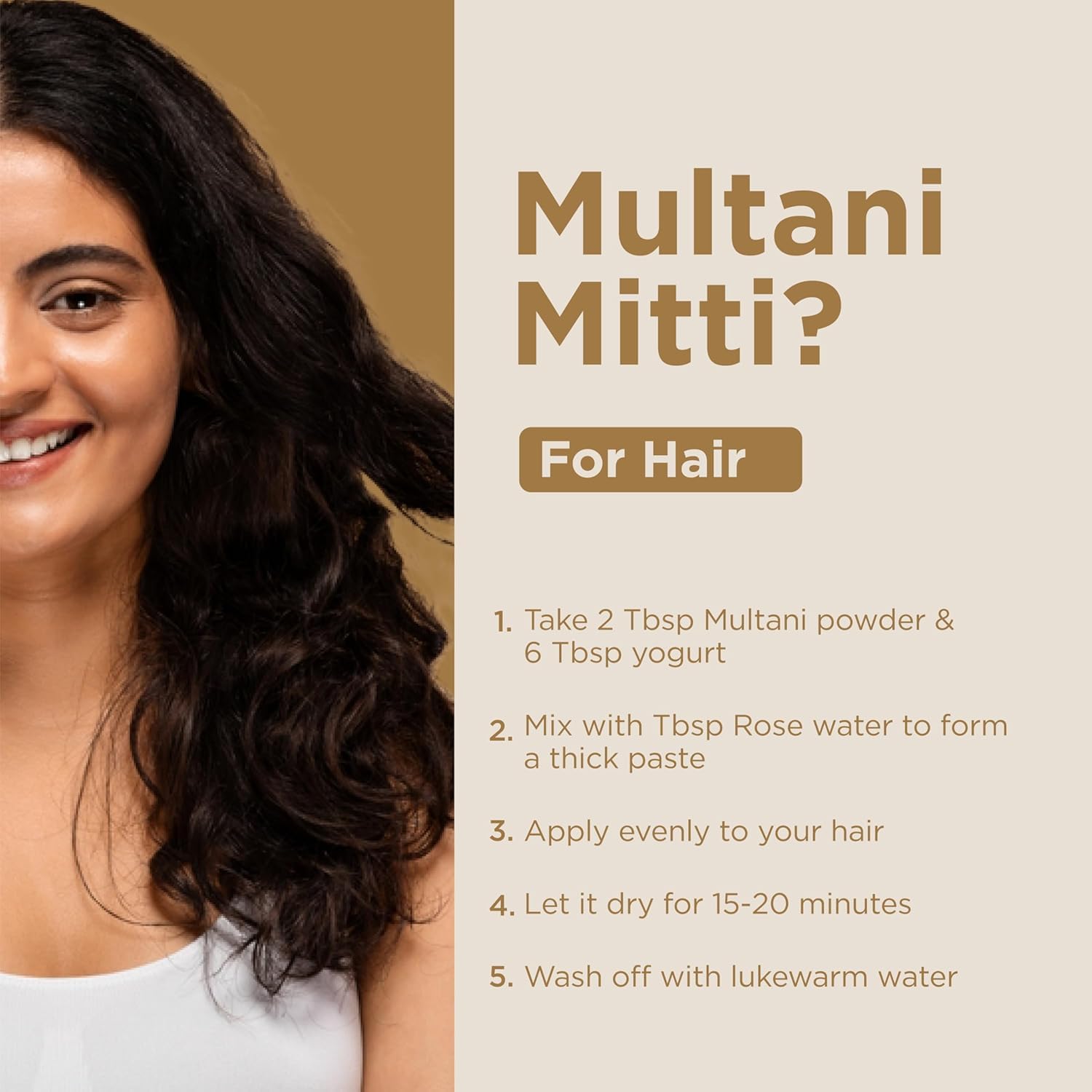 Indus Valley Multani Mitti: produit 100% naturel et végan.