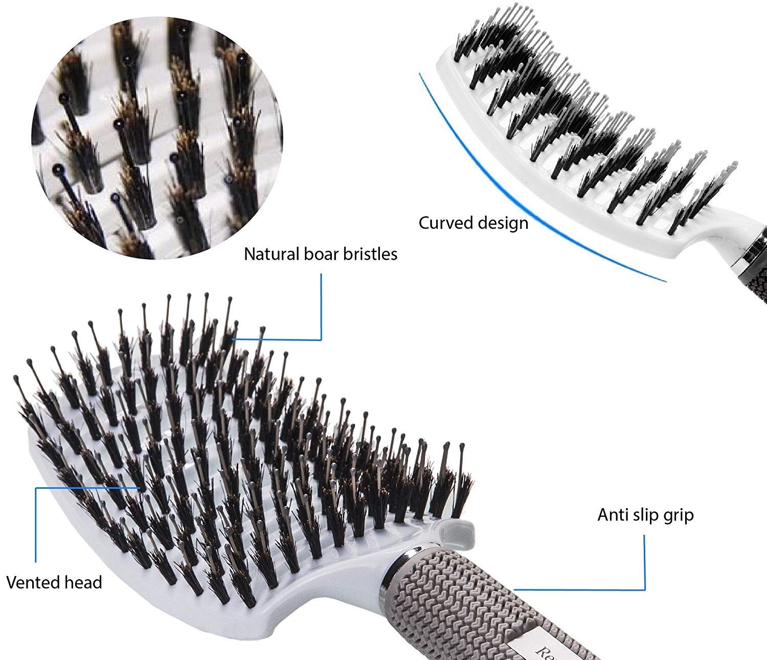 Brosse Ineffable Care, tête extra-large, contact optimal avec le cuir chevelu.