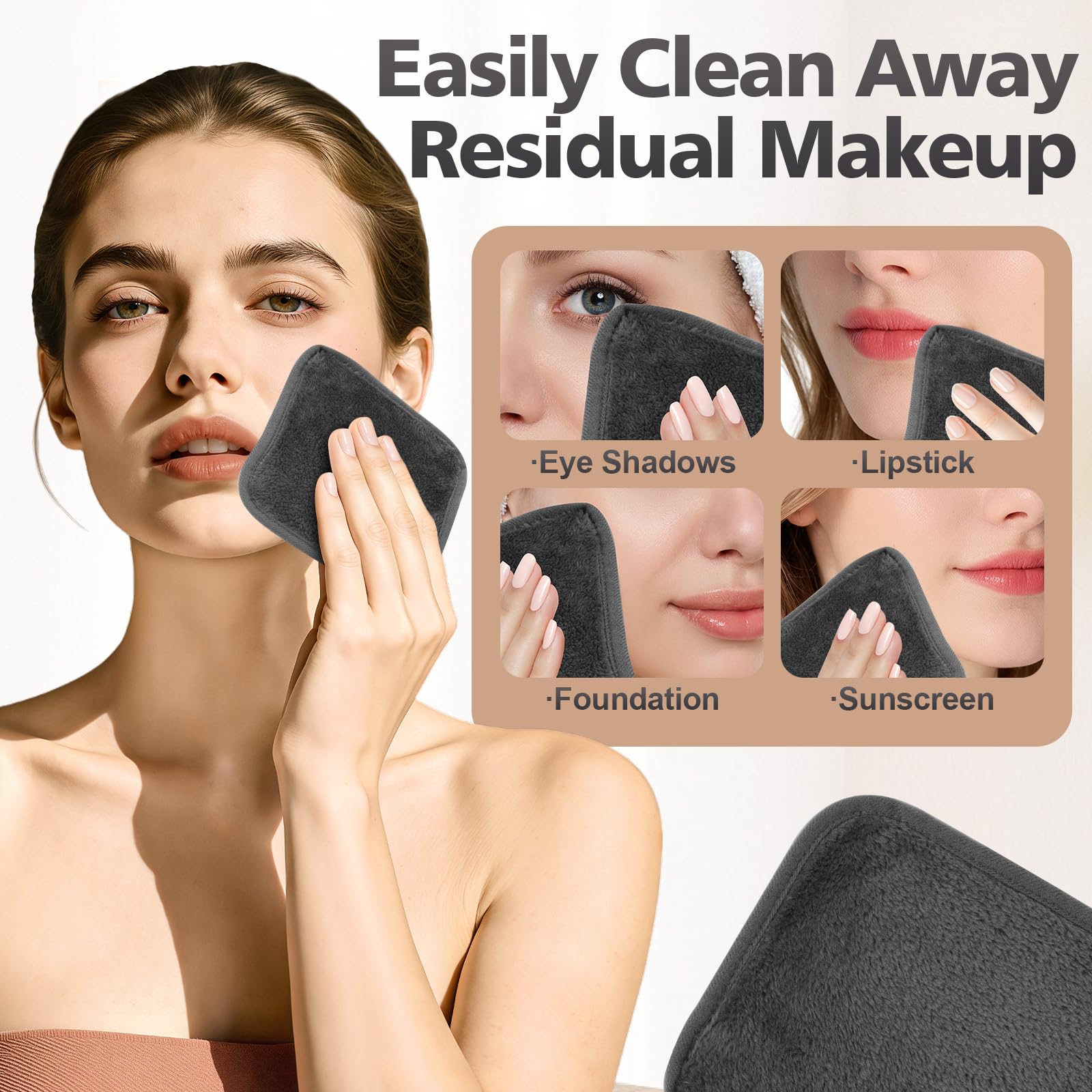 INFICRIME lingette microfibre haute absorption, enlève maquillage avec de l eau
