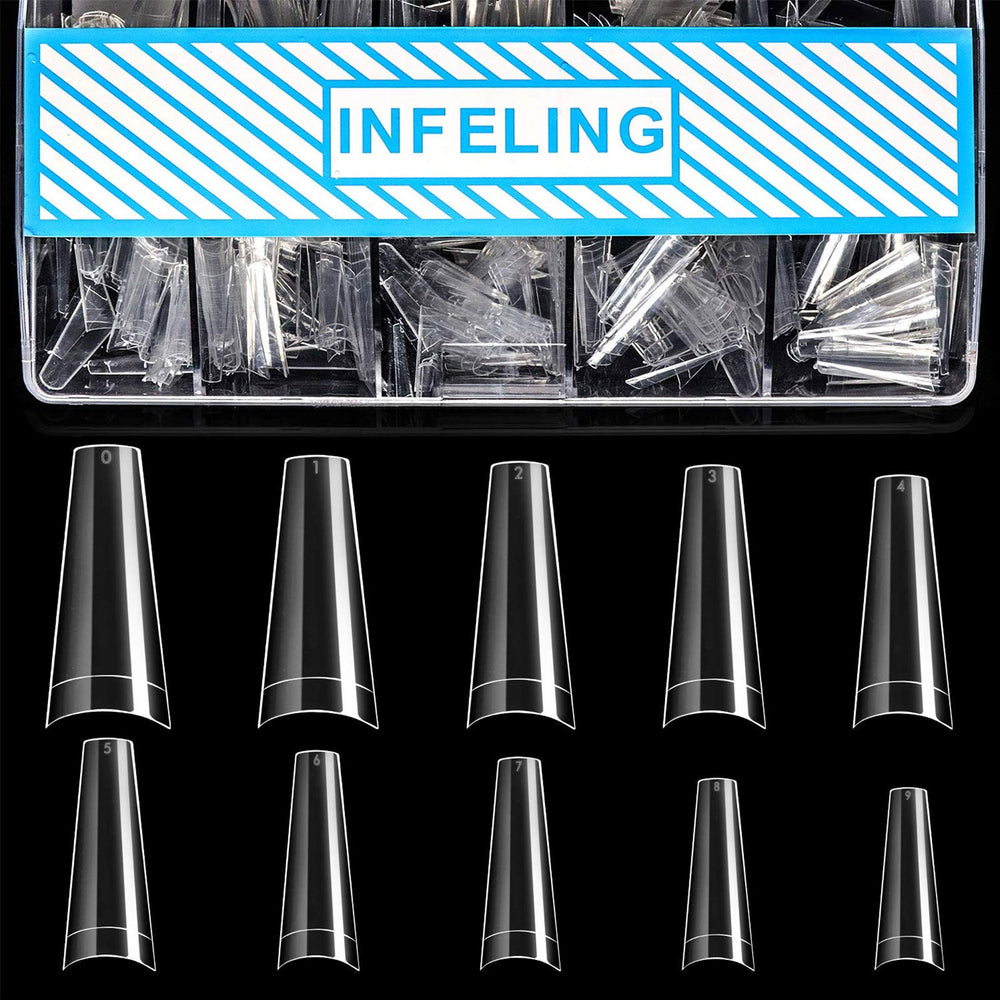 INFELING onglets en forme cercueil clairs dans boîte, solution pro.