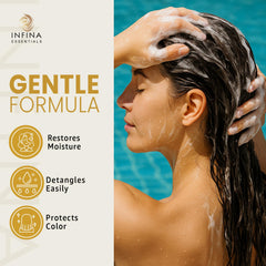 Protection de la couleur avec INFINA ESSENTIALS sans sulfate