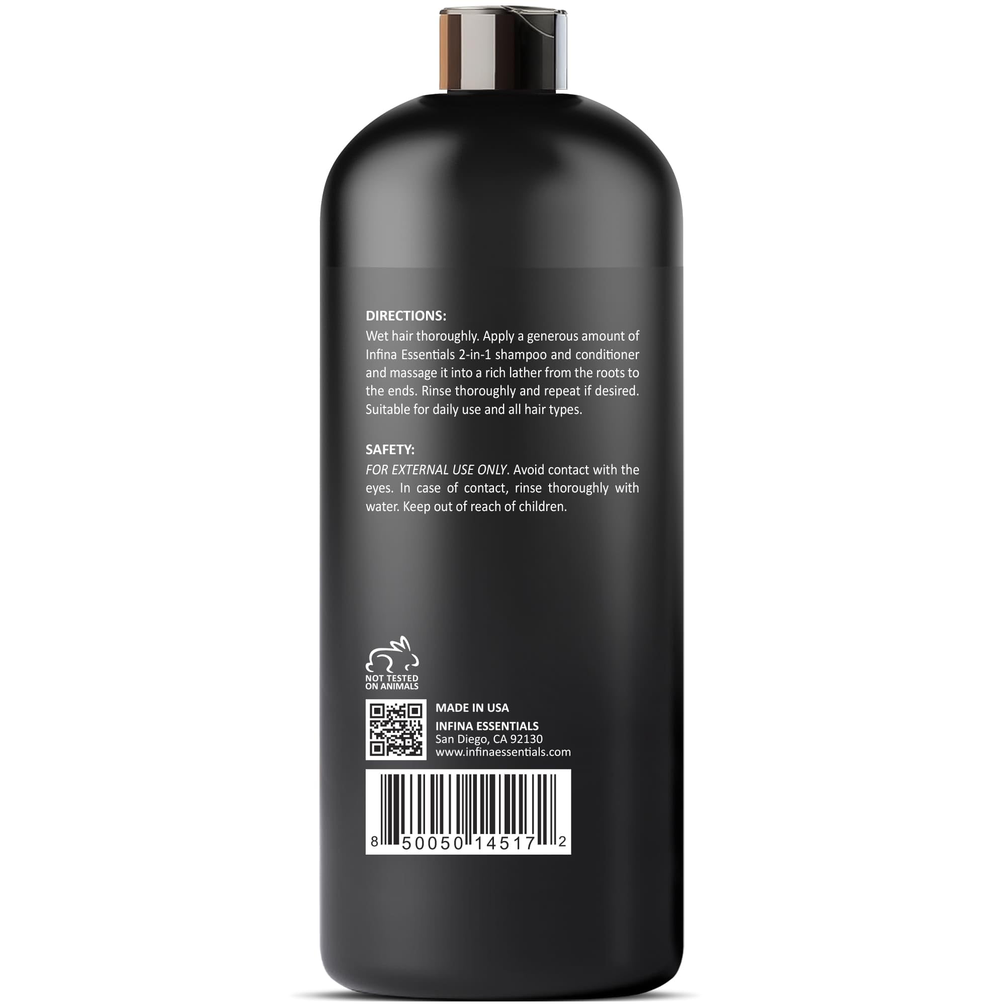 INFINA ESSENTIALS Biotine 2-en-1: distribution uniforme de la mousse.