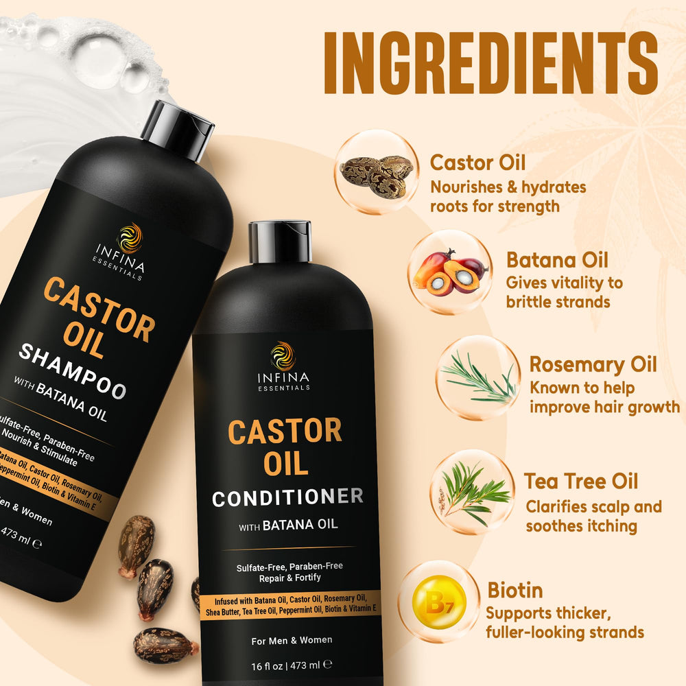 Infina Essentials biotine-cheveux densité: soutien léger des racines jusqu'aux pointes.