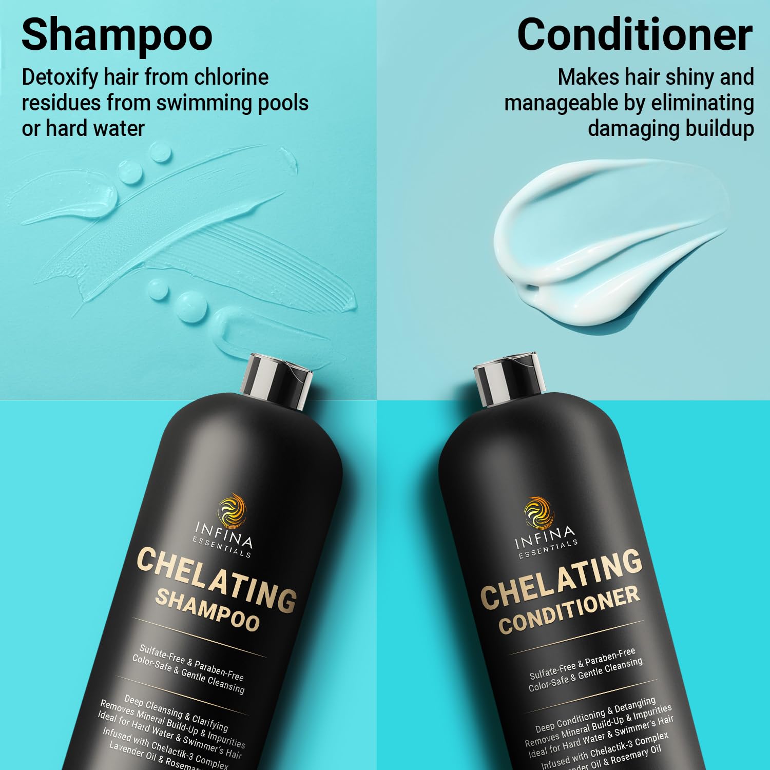 Cheveux après traitement – aspect plus doux et lisse.