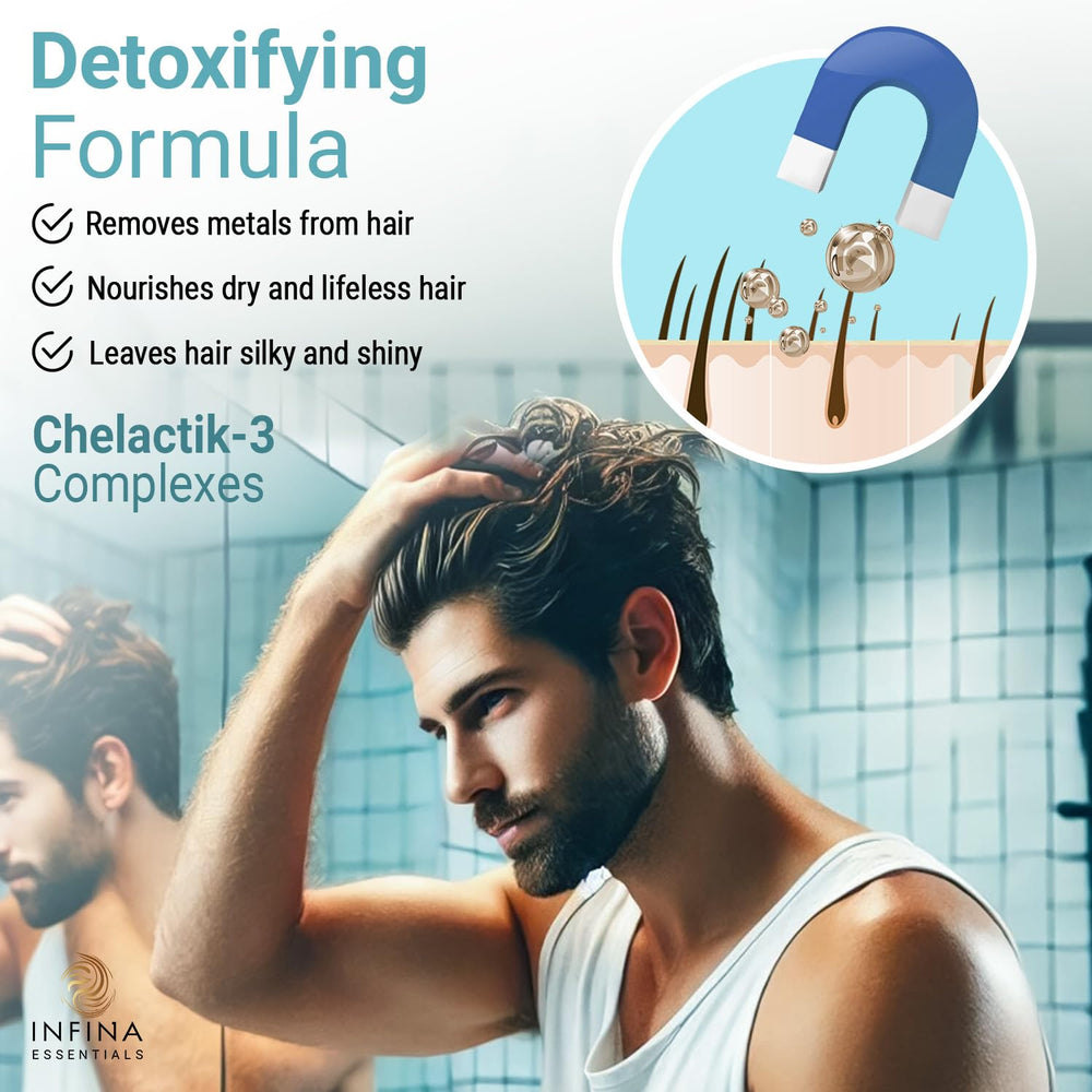 Routine pratique sous la douche – cheveux mouillés prêts pour le soin.