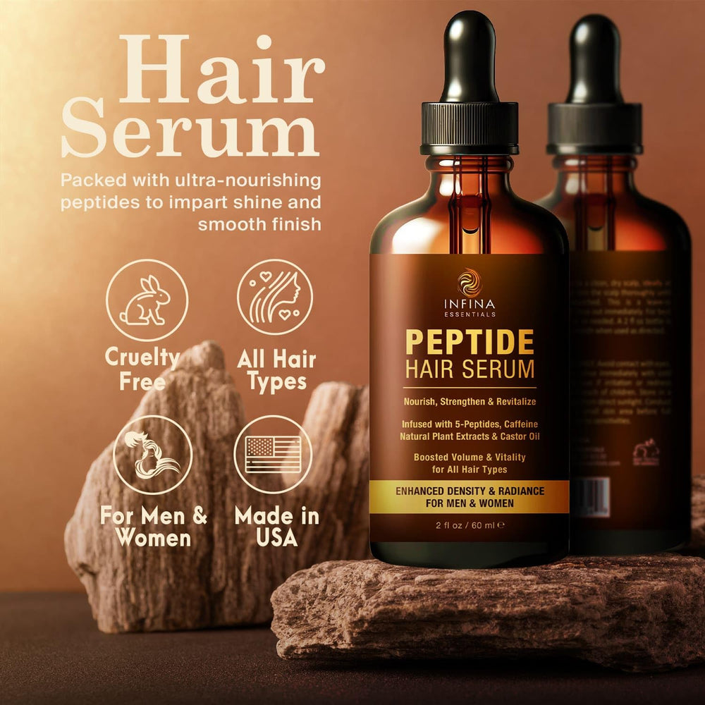 Cheveux brillants et doux après l’utilisation du sérum INFINA ESSENTIALS.