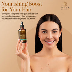 Infina Essentials menthe-romarin, nettoyage doux et cuir chevelu revitalisé.