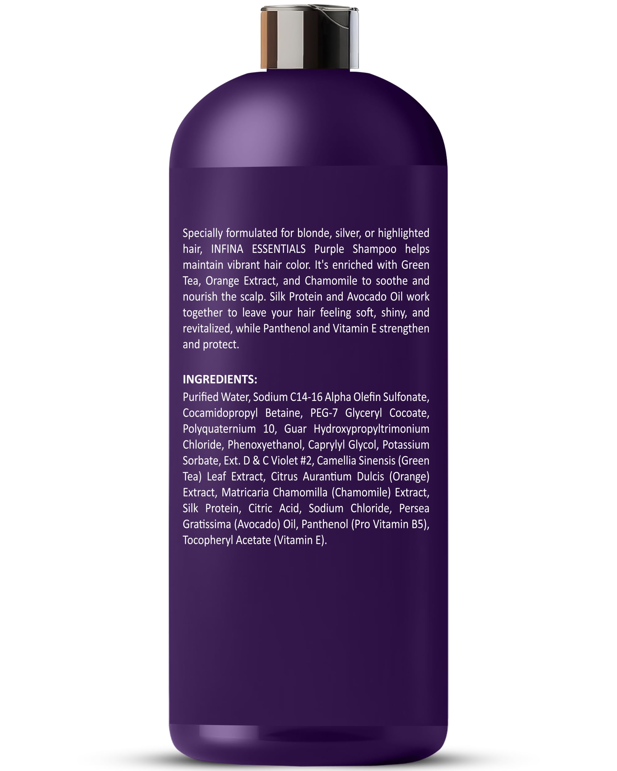 INFINA ESSENTIALS Shampoing violet, sans sulfate et respectueux