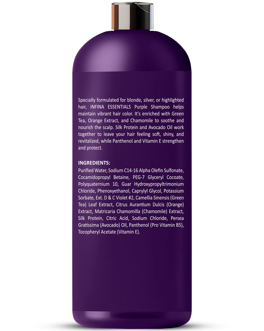 INFINA ESSENTIALS Shampoing violet, sans sulfate et respectueux